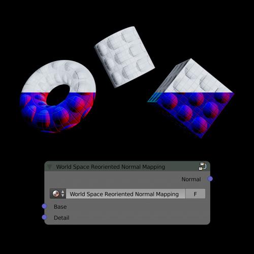 World Space Reoriented Normal Mapping Node
