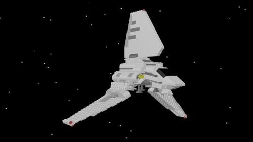 Brick sci-fi shuttle