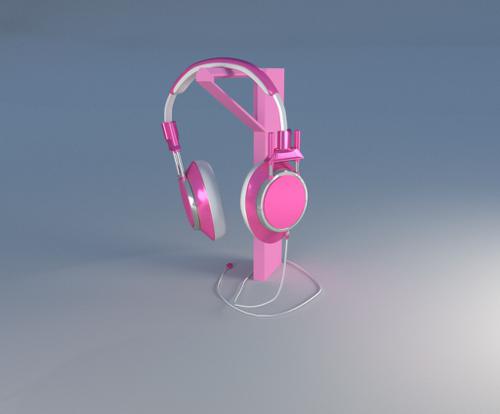 Pink Headphones