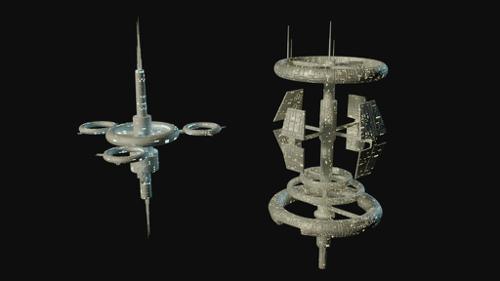 Sci-Fi Spacestations for Backgrounds