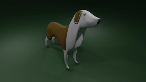 Dog with bake textures