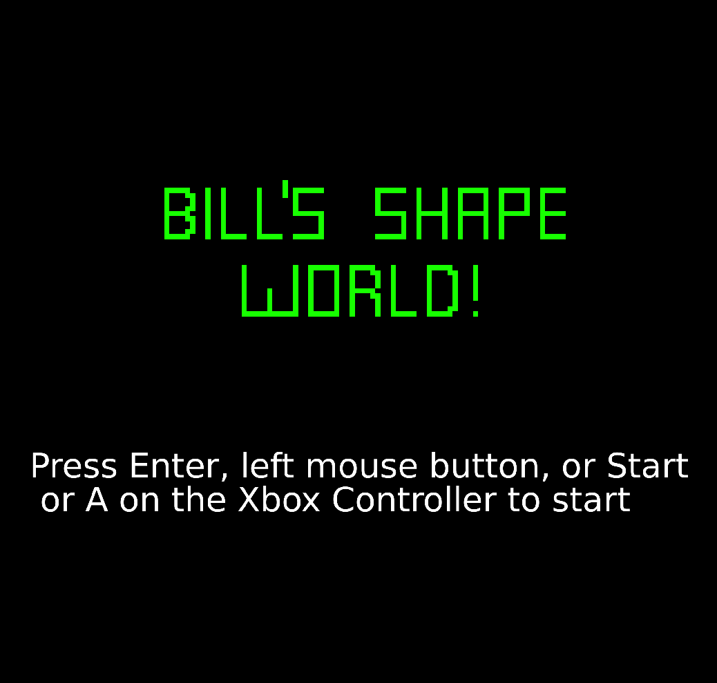 bill's shape world