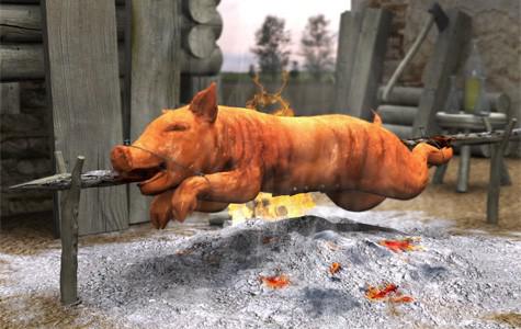 Pig on a spit