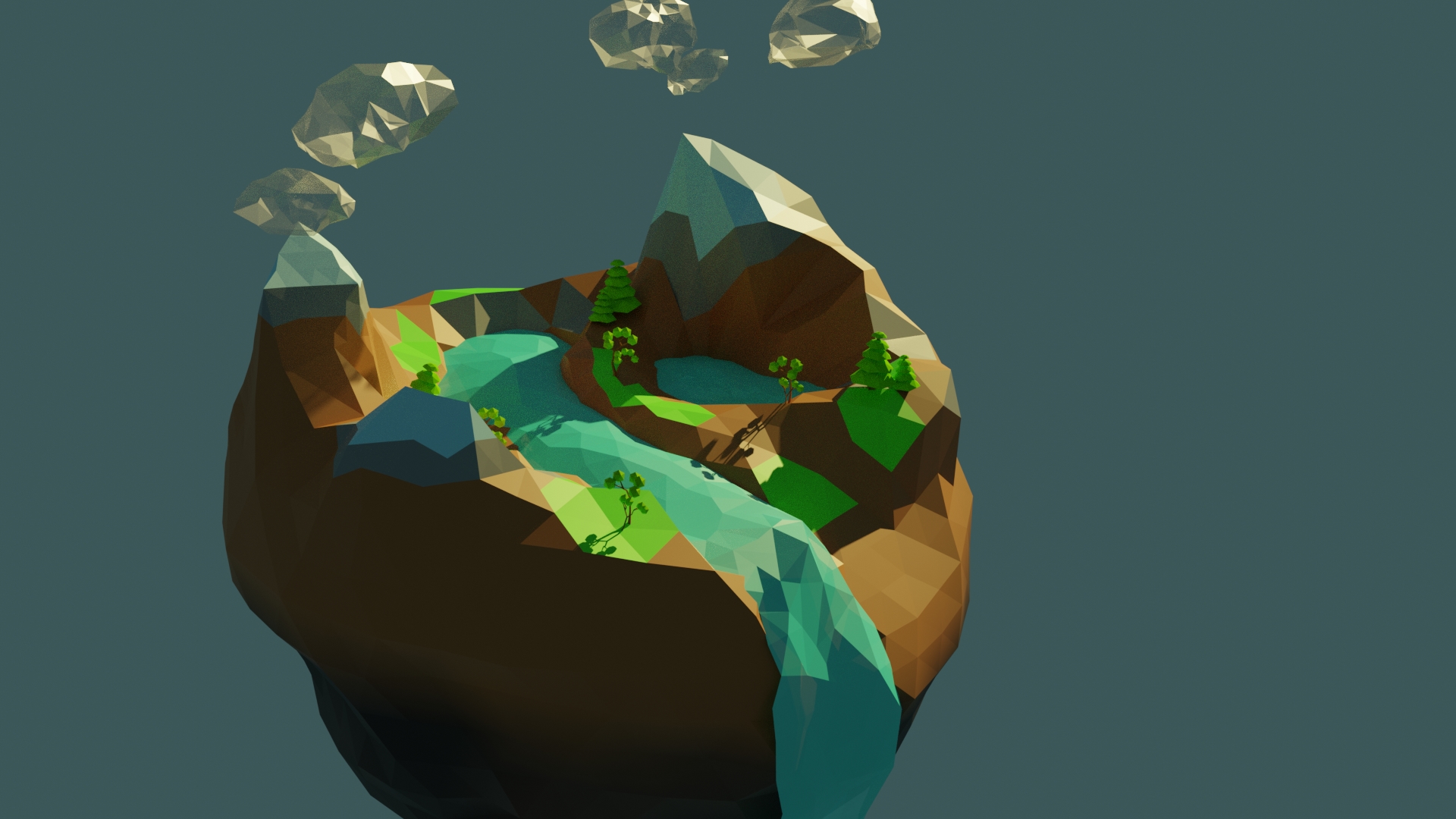 Flying island