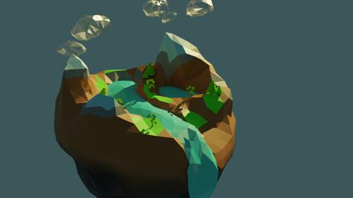 Flying island