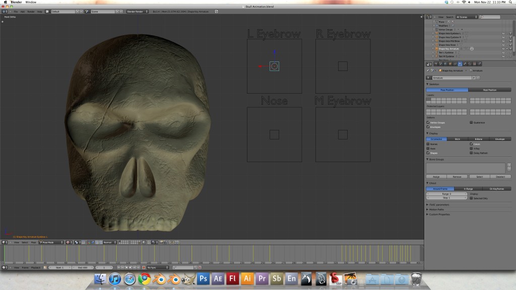 Skull – rigged