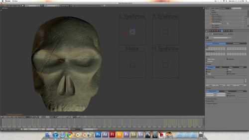 Skull – rigged