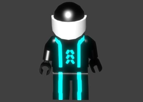 Brick figure with basic rig