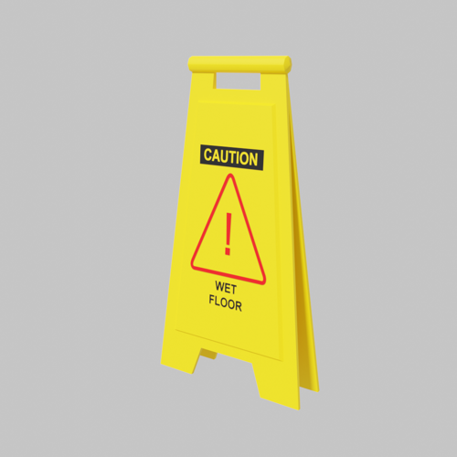 Wet floor sign