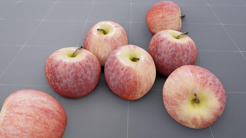 Red/Yellow Apple (textured) for Eevee and Cycles