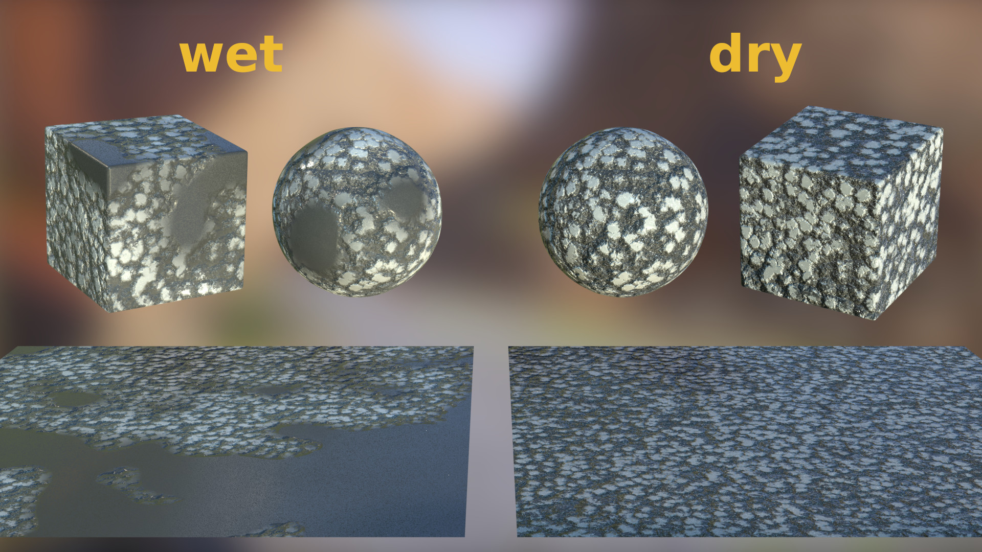 stylized cartoonish asphalt (procedural)