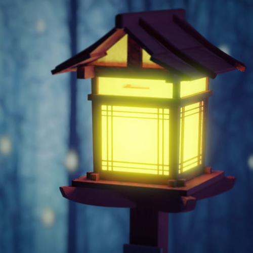 Japanese Wood Lamp