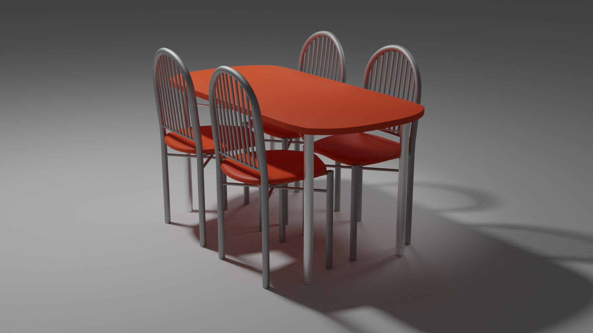 Dining table and chairs