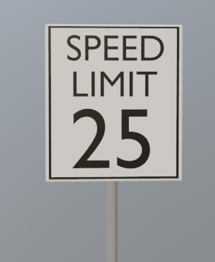 American Speed Limit Sign (Customizable)