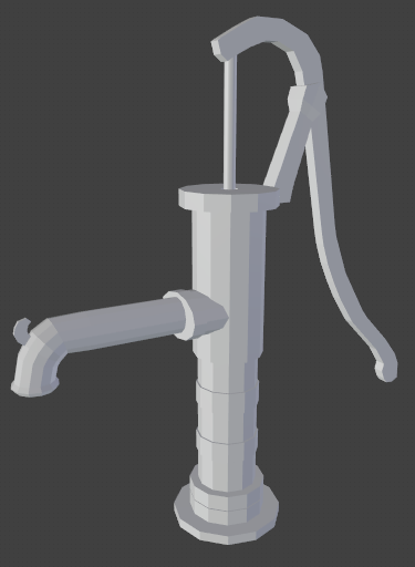 Low poly hand pump