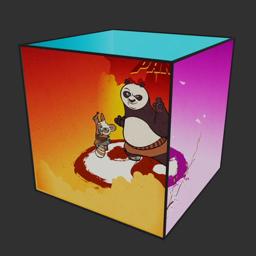 Grease Pencil Magic Cube