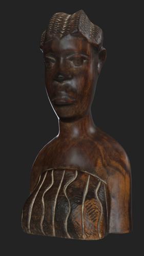 African wooden figurine