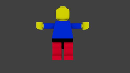 Brick figure with basic rig 2 v1.0