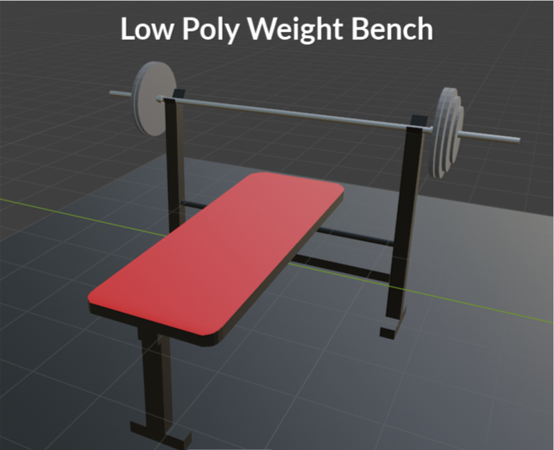 Low Poly Weight Bench