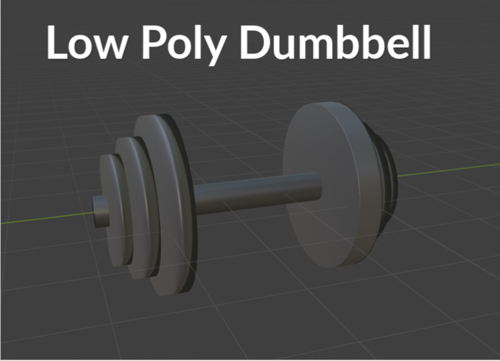 Low Poly Dumbbell