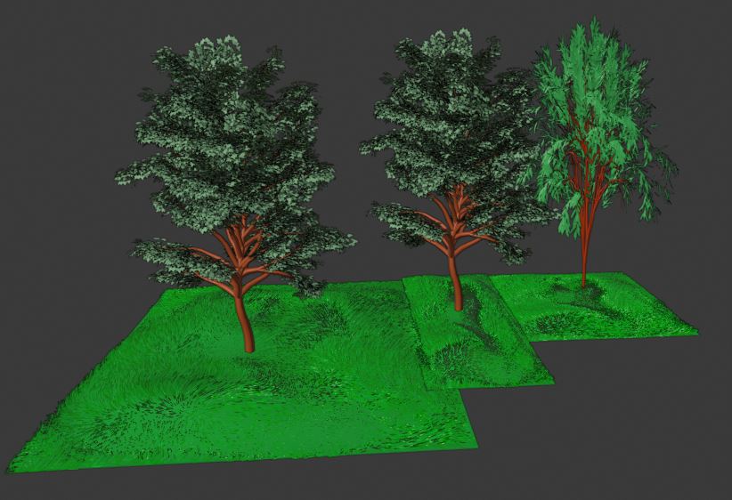 Tree with grass