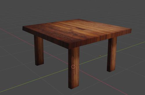 Wood textured table