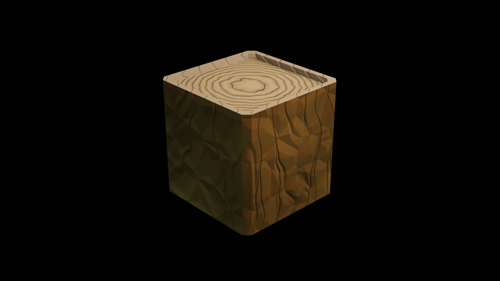Wood Cube Eevee [just nodes]