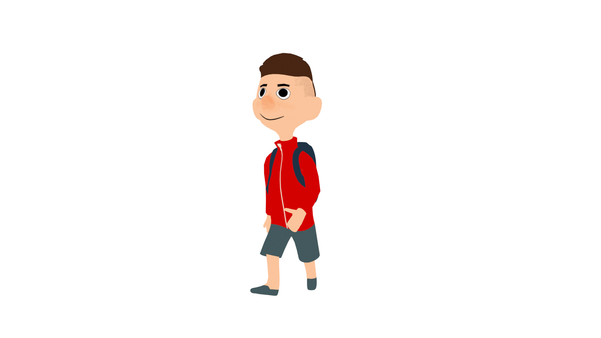 TIM Low poly boy animated