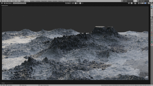 Snowy Mountain Procedural Material
