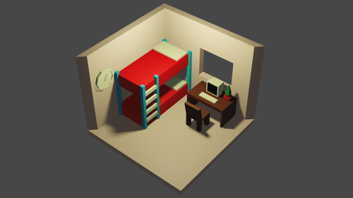 lowpoly room