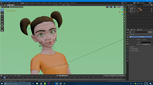Stacey_Rigged Character_Eevee 2.8+