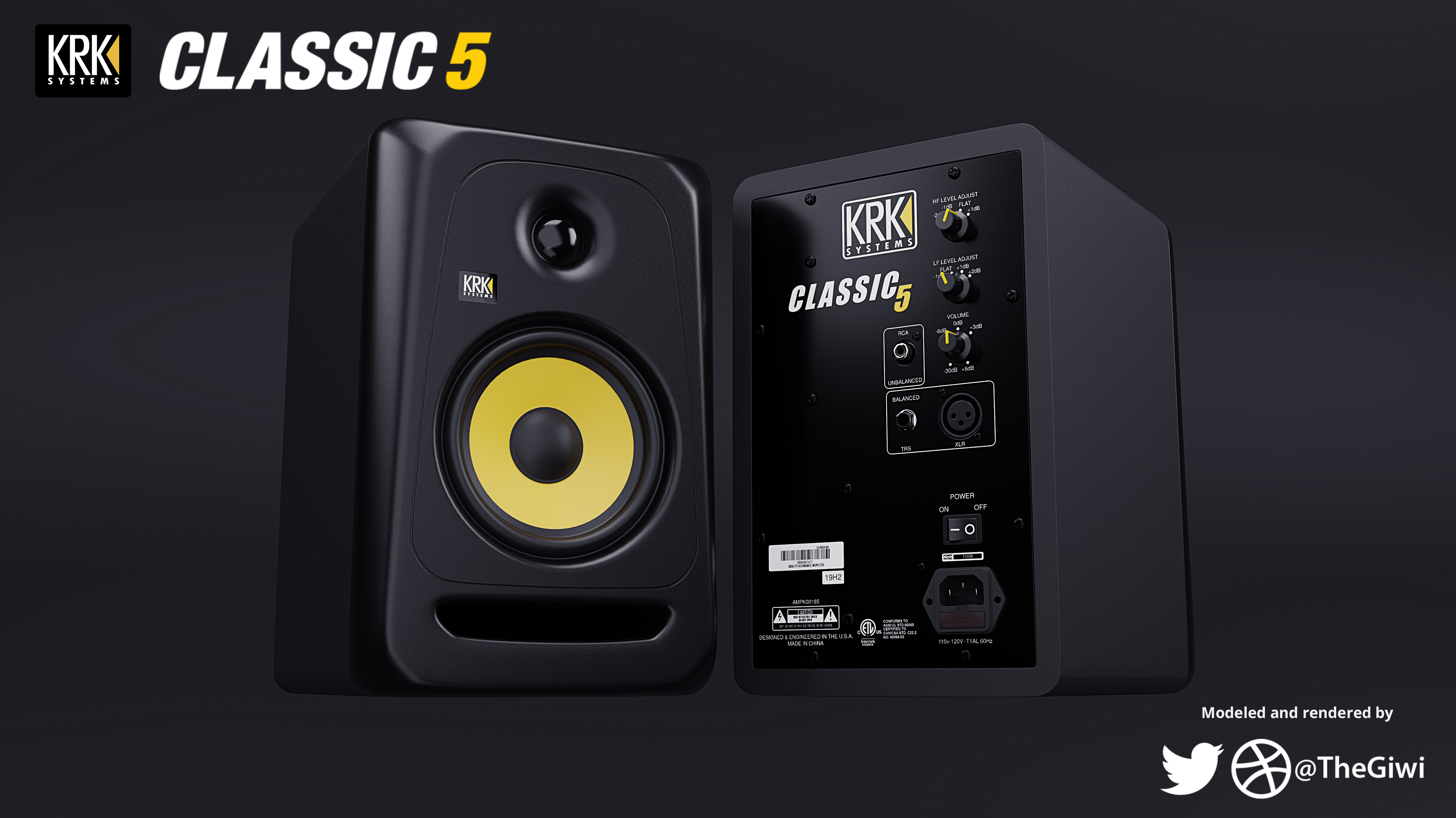 KRK Classic 5 Studio Monitor Speakers