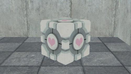 Portal Weighted Companion Cube Hearted