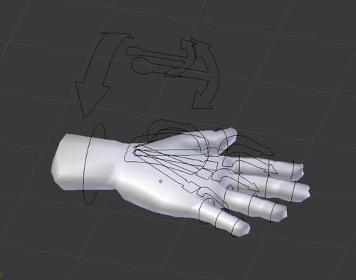 Low Poly Hand  (Rigged)