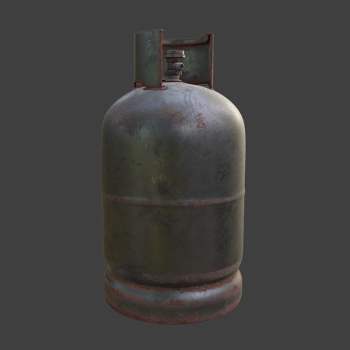 Rusty propane tank