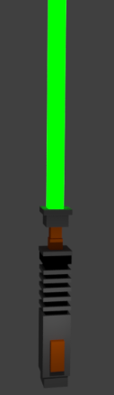 Luke Skywalkers green lightsaber (minecraft)