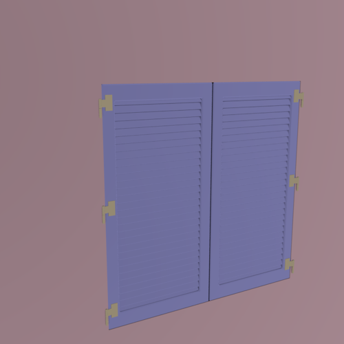 hinged shutters