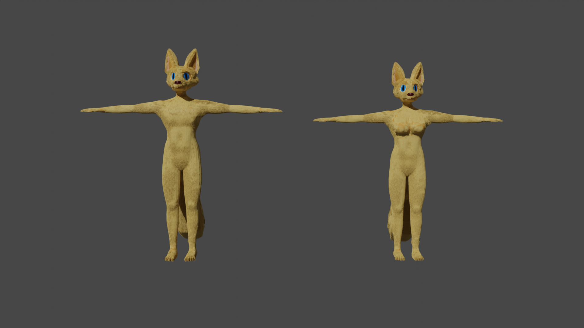 Furry character build attempt