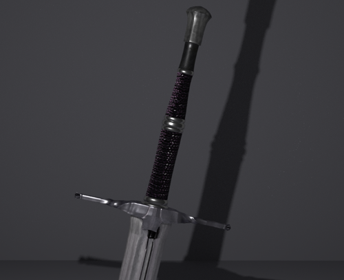 Steel witcher sword