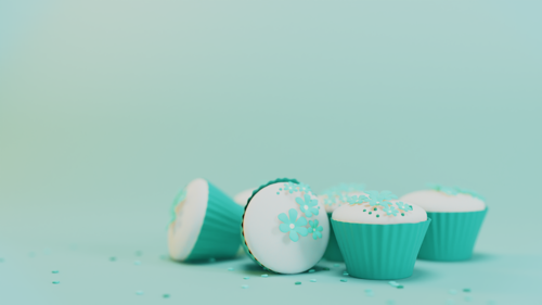 Fondant cupcakes