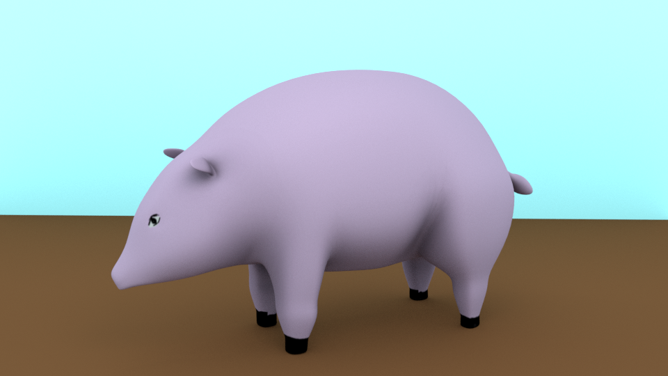 low poly PIG