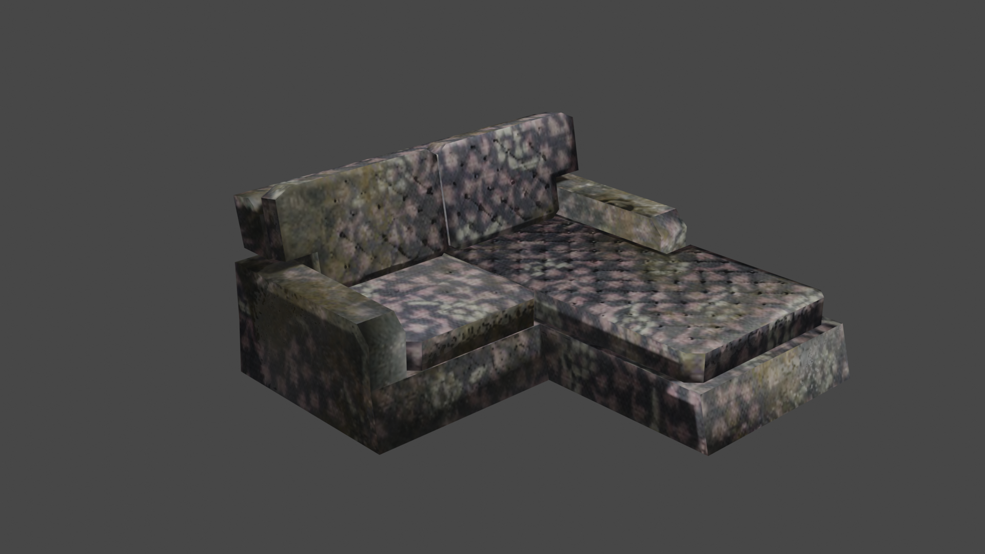 DUSTY L-SHAPED SOFA  (LOW POLY)