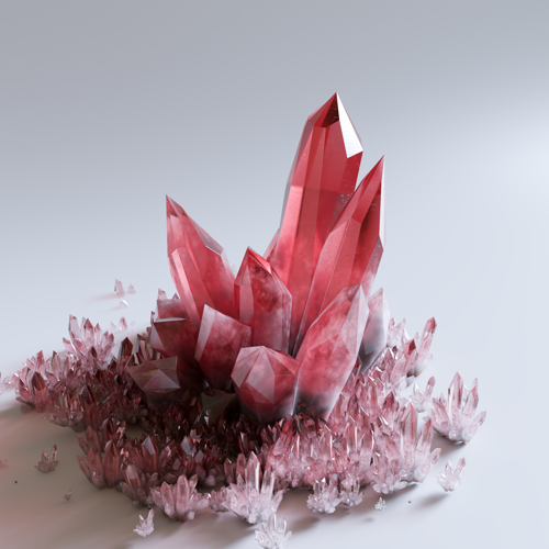 Procedural crystal shader