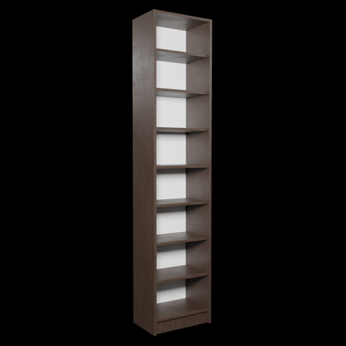 Dark Narrow Bookshelf