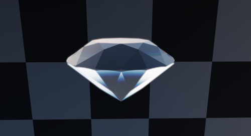 Diamond mesh and shader for fast render