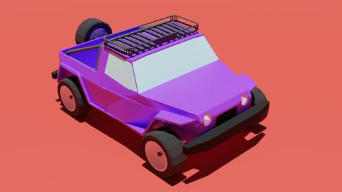 Low poly jeep