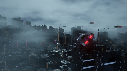 Blade runner style Cityscapes