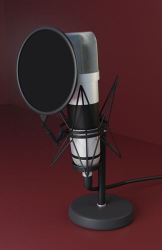 Studio Microphone | Rigged