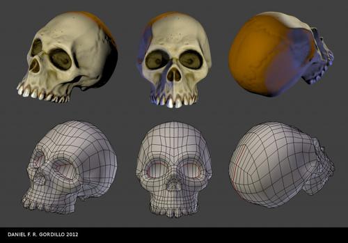 Low Poly Skull