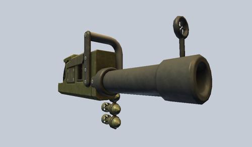 Toon style grenade blaster (GLSL)